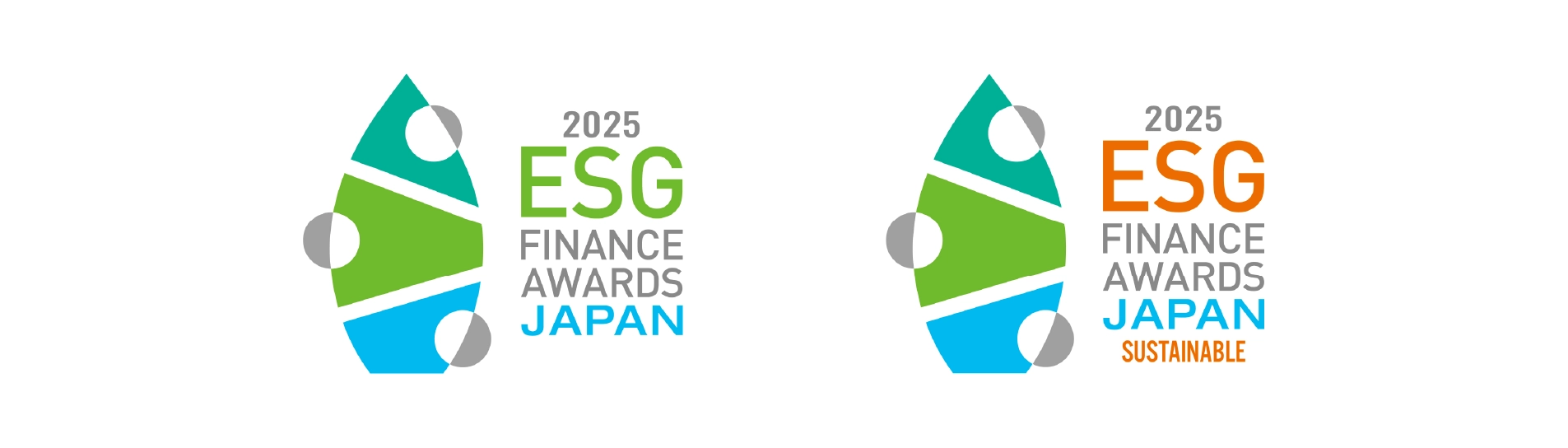 環境省「ESGファイナンス・アワード・ジャパ
ン」において「環境サステナブル企業」および
「環境開示プログレス企業」に選定 (ロゴ)